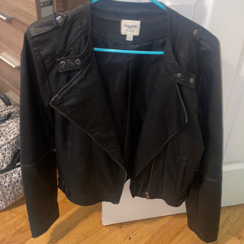 Women’s Black leather jacket